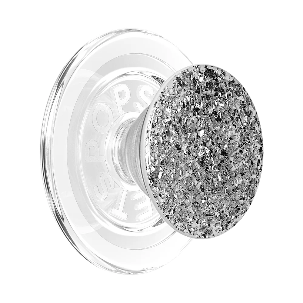 Confetti Foil Silver — MagSafe PopGrip