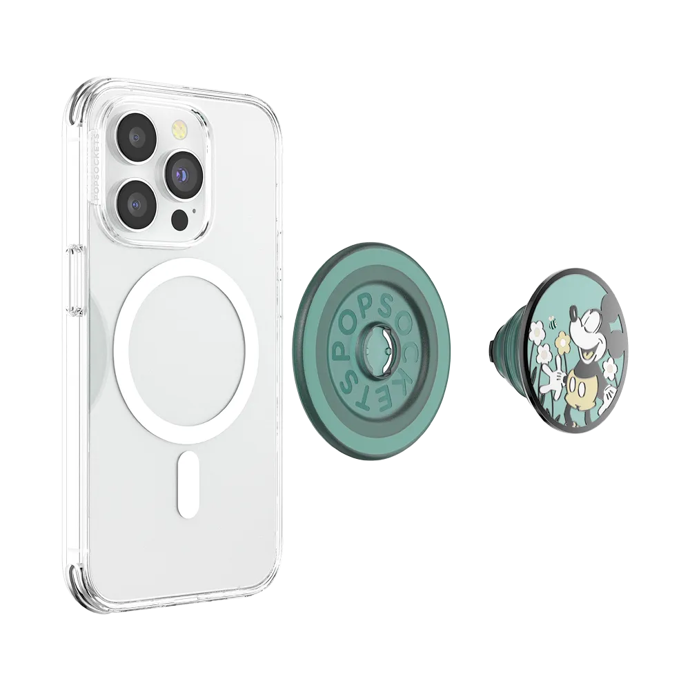 Tonal Flower Mickey — MagSafe PopGrip