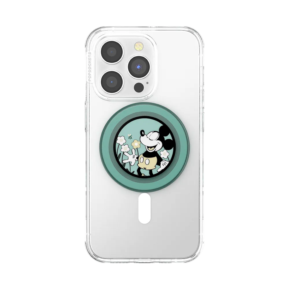 Tonal Flower Mickey — MagSafe PopGrip