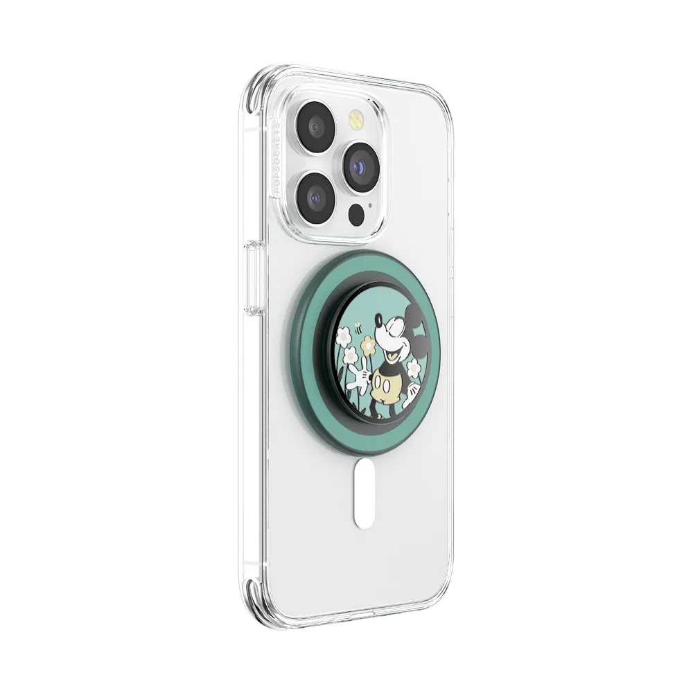 Tonal Flower Mickey — MagSafe PopGrip