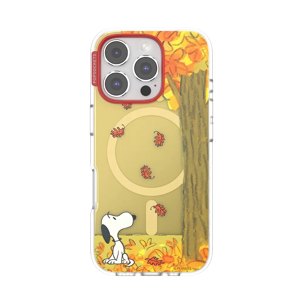 Snoopy in Fall — iPhone 16 Pro MagSafe Case
