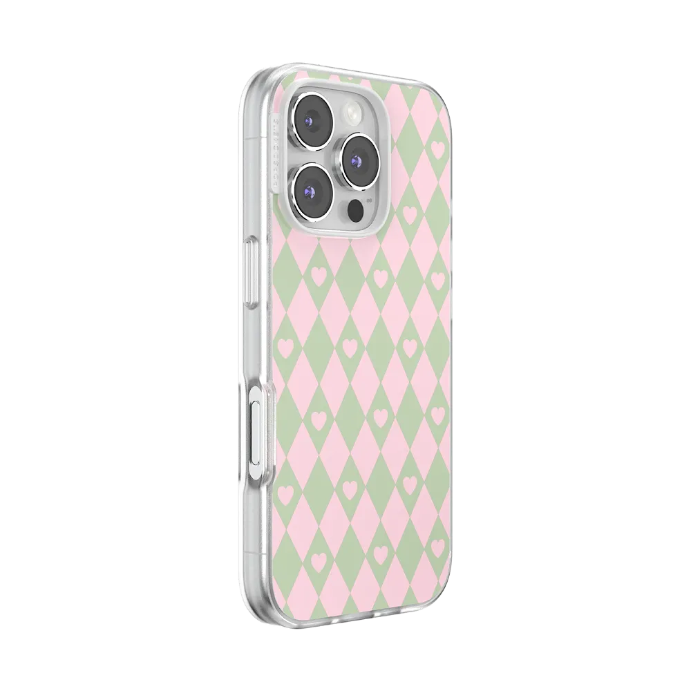 Harlequin Hearts Pink — iPhone 16 Pro MagSafe Case 2 Harlequin Hearts Pink — iPhone 16 Pro MagSafe Case