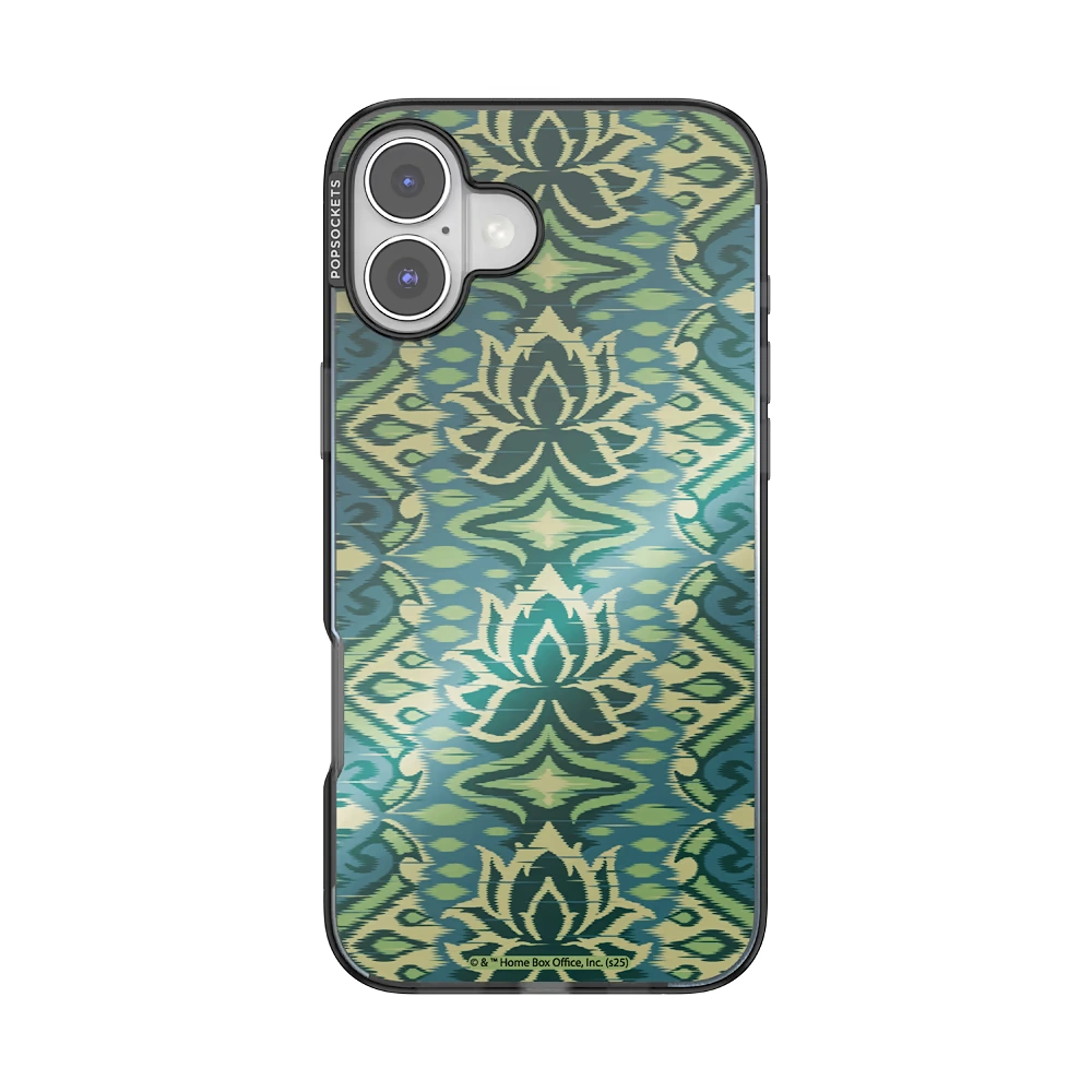 Mirror White Lotus Textile — iPhone 16 Plus MagSafe Case
