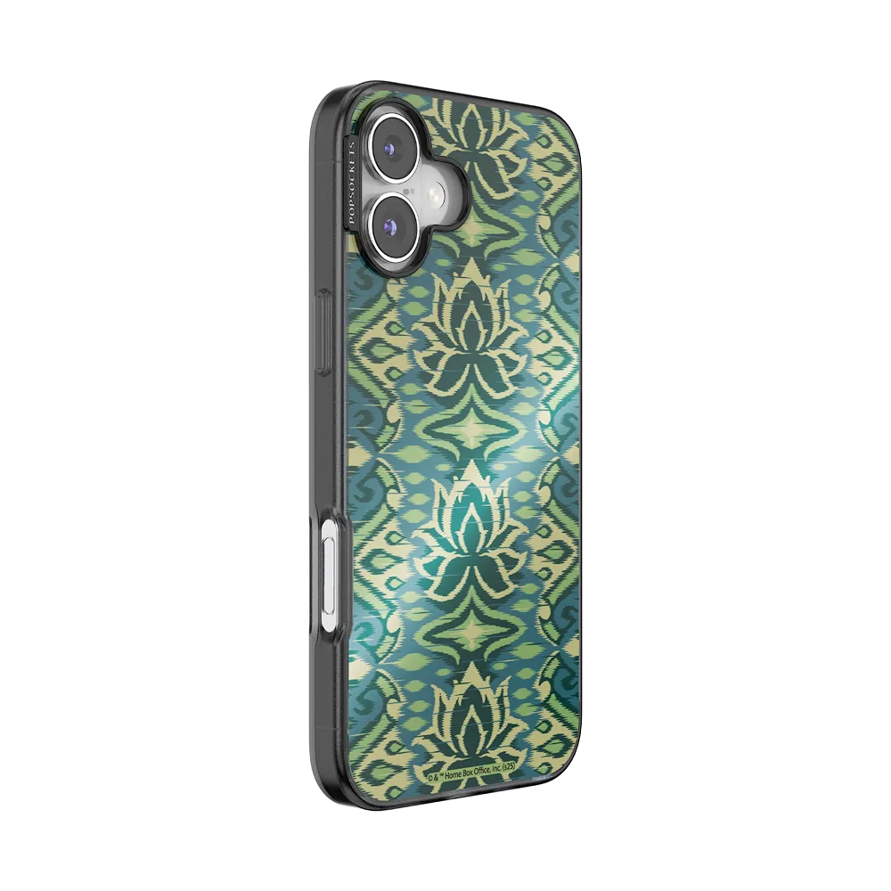 Mirror White Lotus Textile — iPhone 16 Plus MagSafe Case