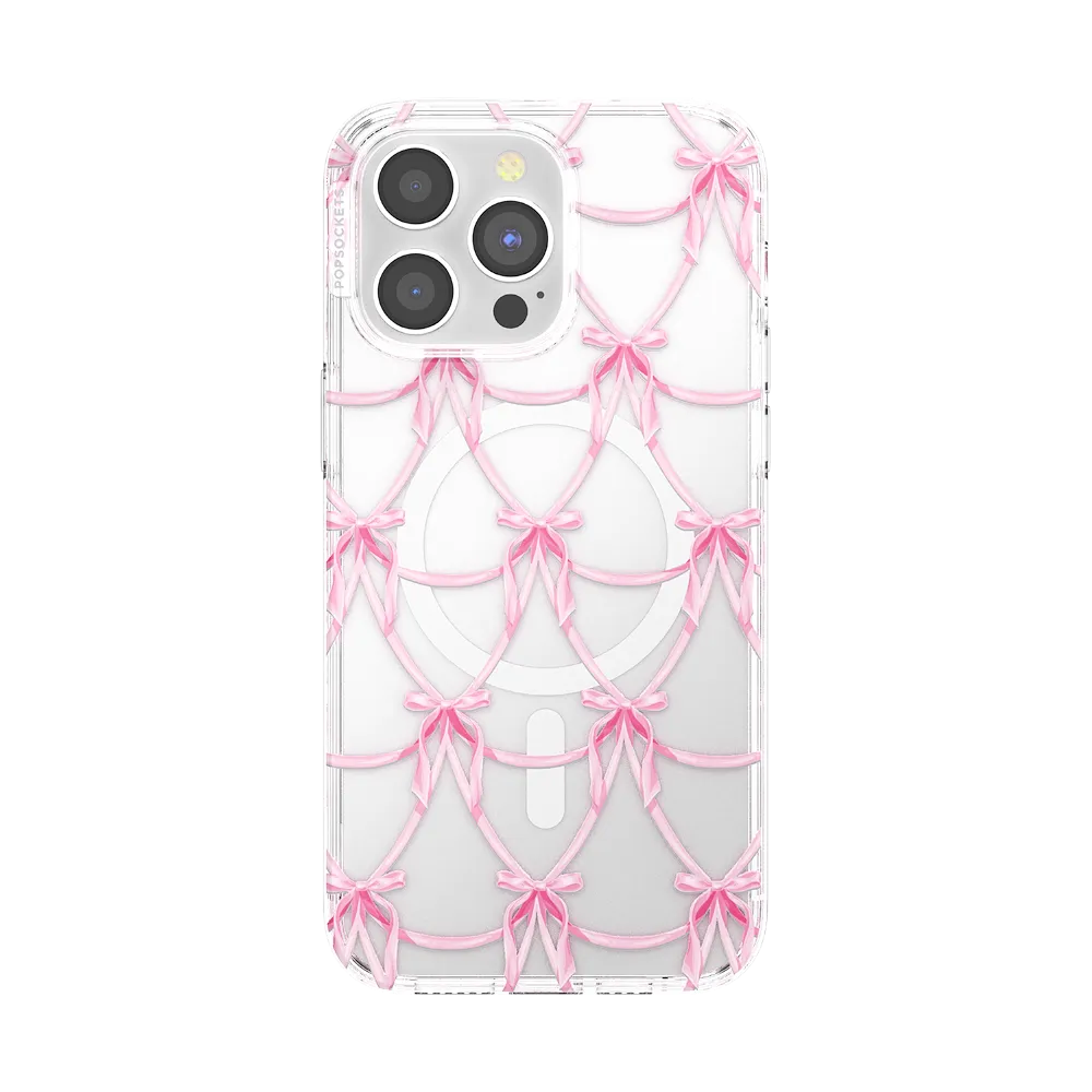 Satin Bow Blush — iPhone 15 Pro Max MagSafe Case