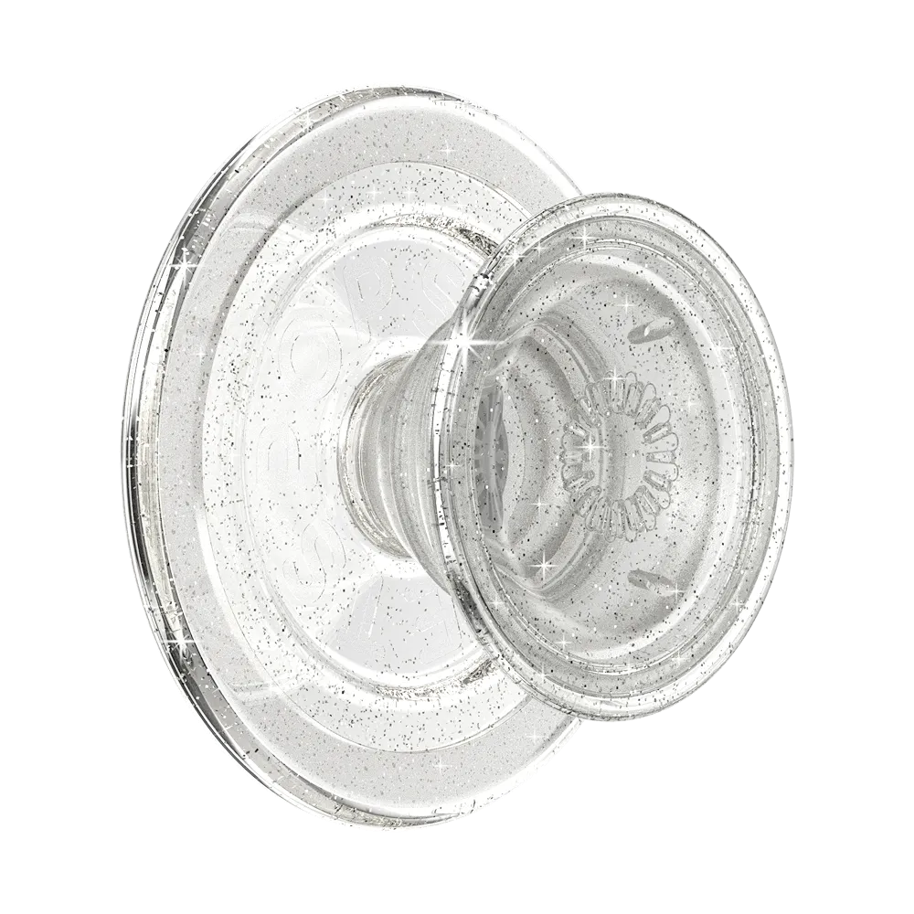 Clear Glitter — MagSafe PopGrip