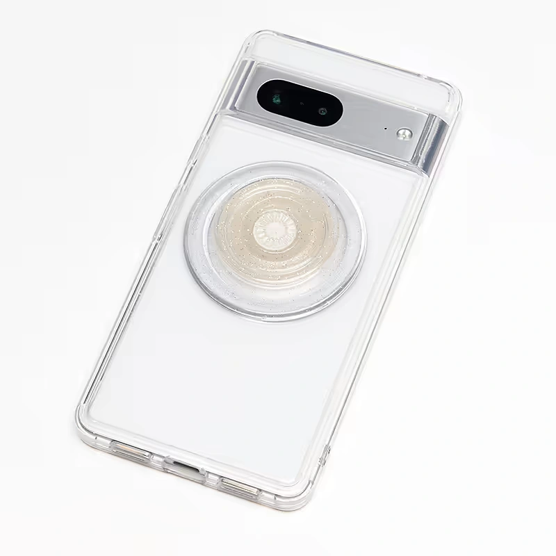 Clear Glitter — MagSafe PopGrip
