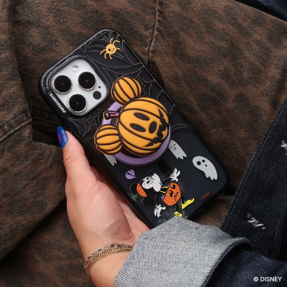 PopOut Pumpkin Mickey Mouse Orange — MagSafe PopGrip