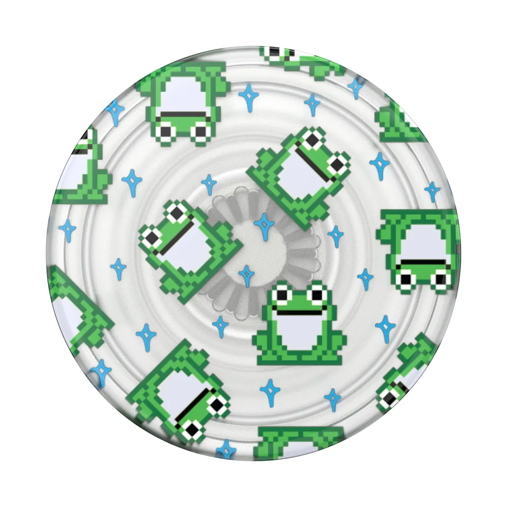 PlantCore Translucent 8 Bit Frogs — Adhesive PopGrip