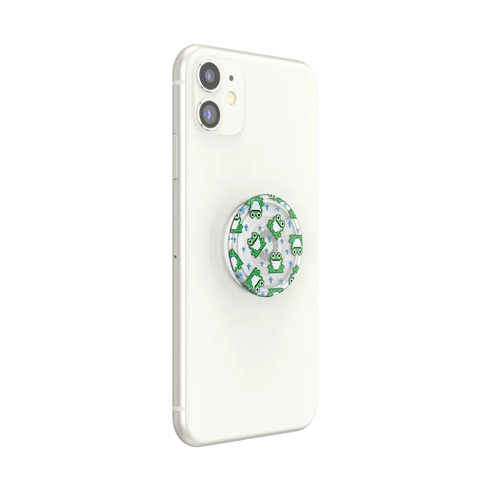 PlantCore Translucent 8 Bit Frogs — Adhesive PopGrip