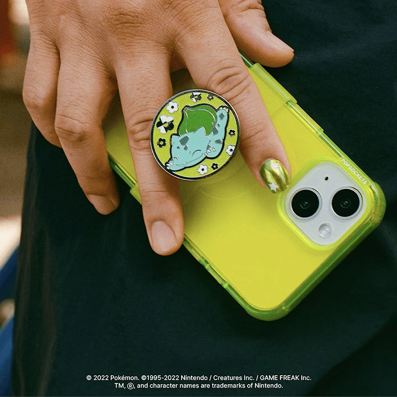 Enamel Bulbasaur Nap — Adhesive PopGrip 4 Enamel Bulbasaur Nap — Adhesive PopGrip