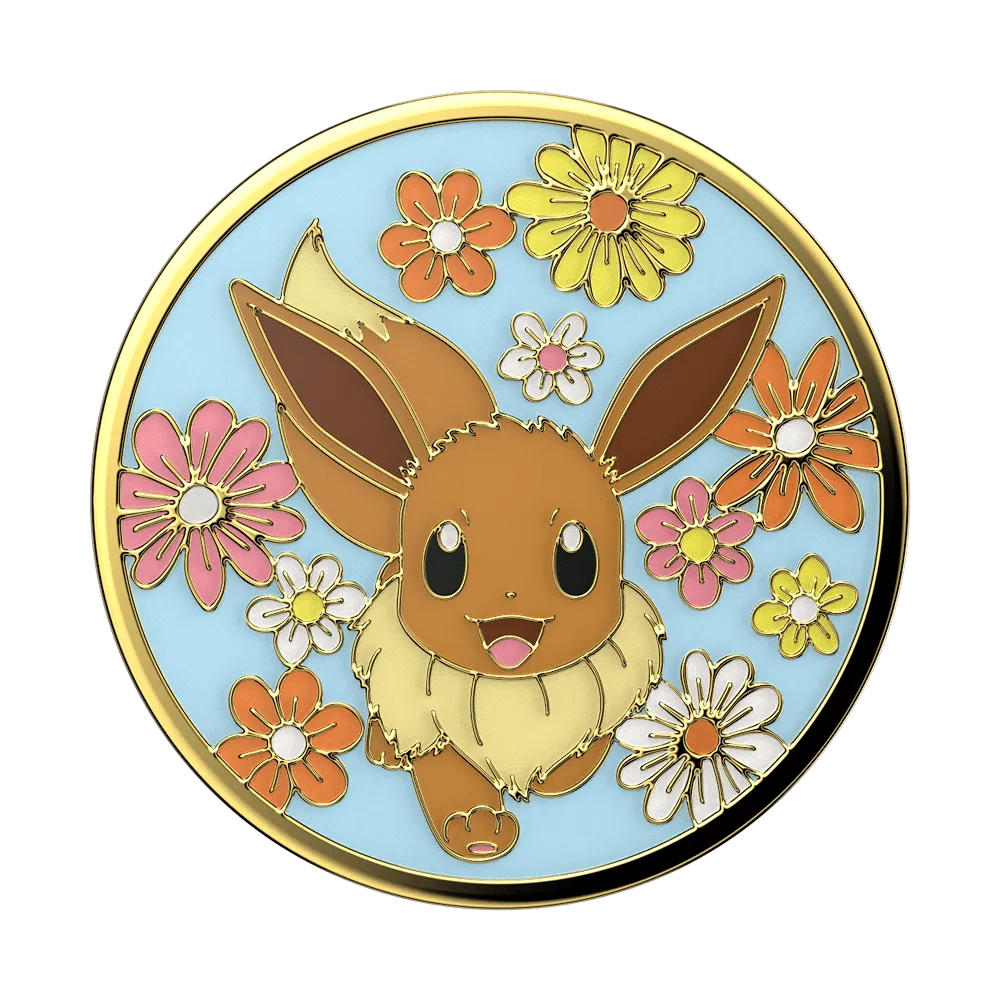 Floral Eevee Enamel — Adhesive PopGrip