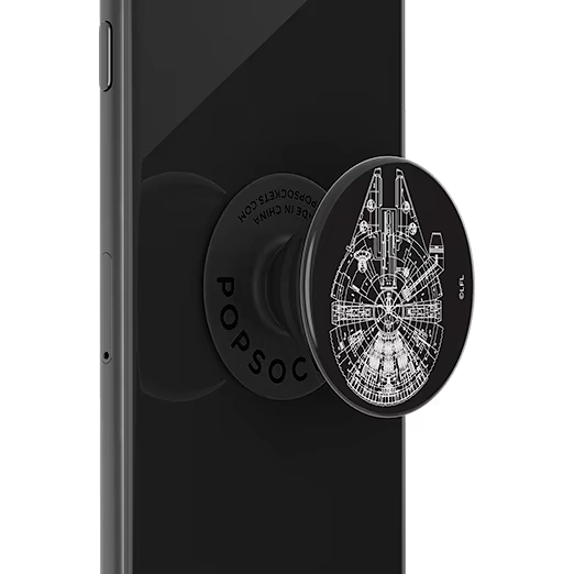 Aluminum Millennium Falcon — Adhesive PopGrip 4 Aluminum Millennium Falcon — Adhesive PopGrip