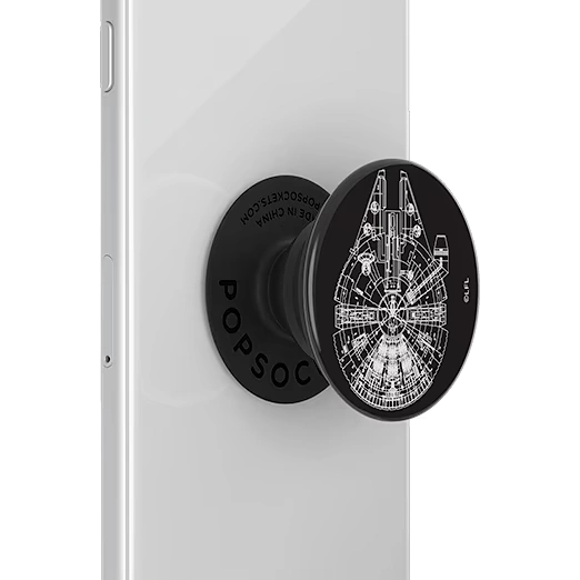 Aluminum Millennium Falcon — Adhesive PopGrip 6 Aluminum Millennium Falcon — Adhesive PopGrip