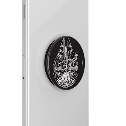 Aluminum Millennium Falcon — Adhesive PopGrip 7 Aluminum Millennium Falcon — Adhesive PopGrip