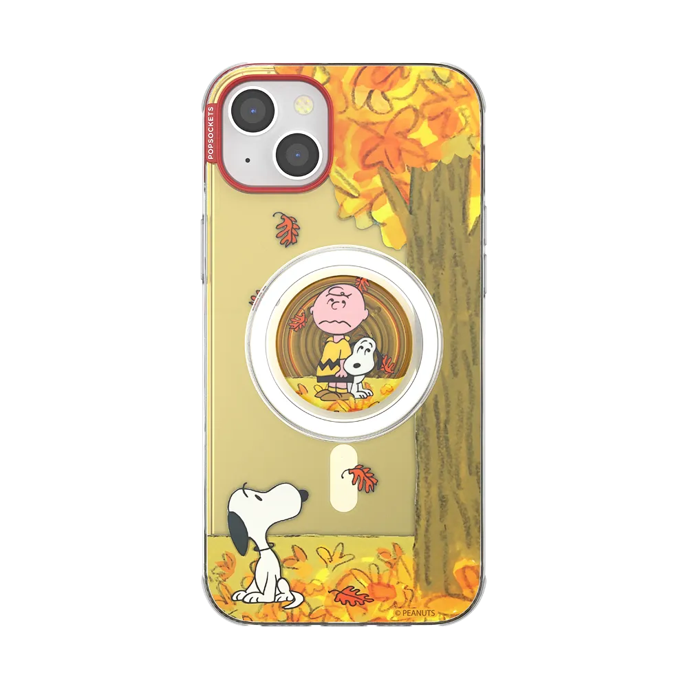 Snoopy in Fall — iPhone 14 Plus MagSafe Case