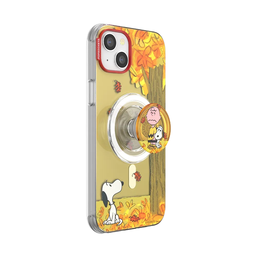 Snoopy in Fall — iPhone 14 Plus MagSafe Case