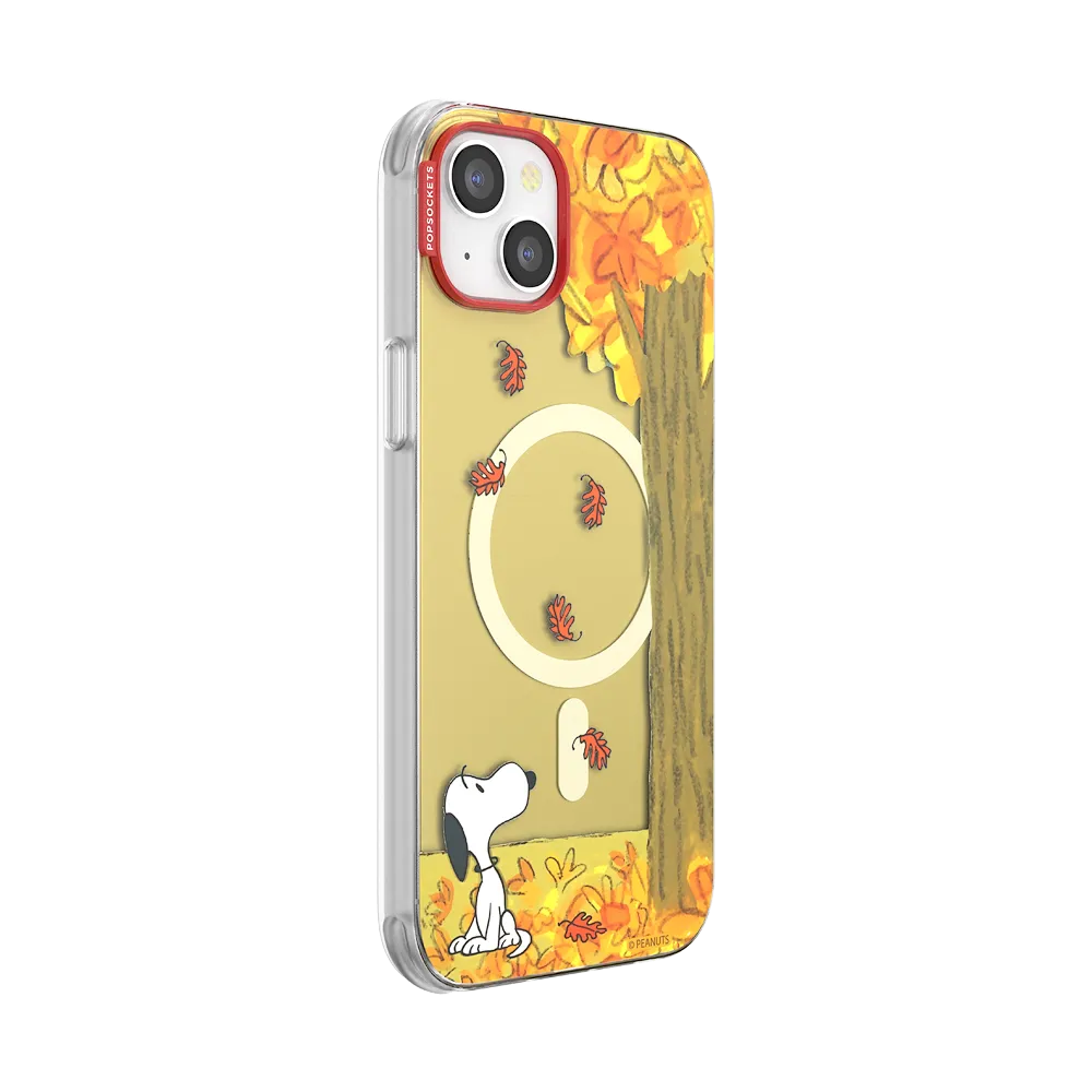 Snoopy in Fall — iPhone 14 Plus MagSafe Case