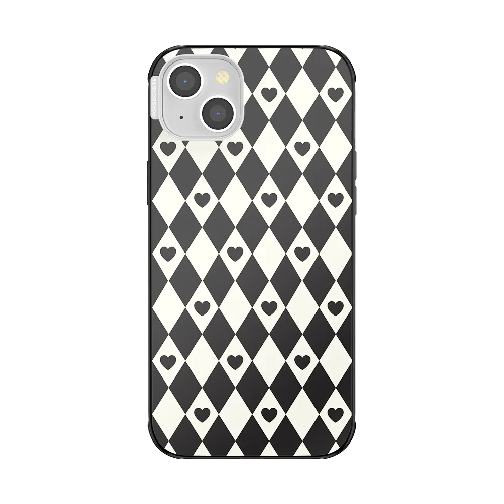 Harlequin Hearts Black — iPhone 14 Plus MagSafe Case 1 Harlequin Hearts Black — iPhone 14 Plus MagSafe Case