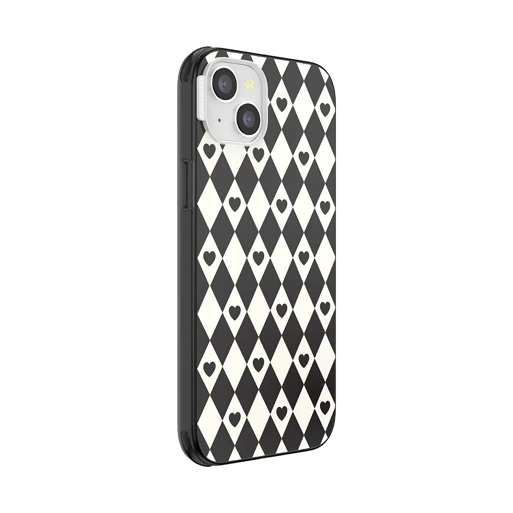Harlequin Hearts Black — iPhone 14 Plus MagSafe Case 2 Harlequin Hearts Black — iPhone 14 Plus MagSafe Case