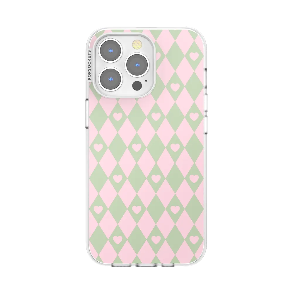 Harlequin Hearts Pink  — iPhone 13 Pro MagSafe Case