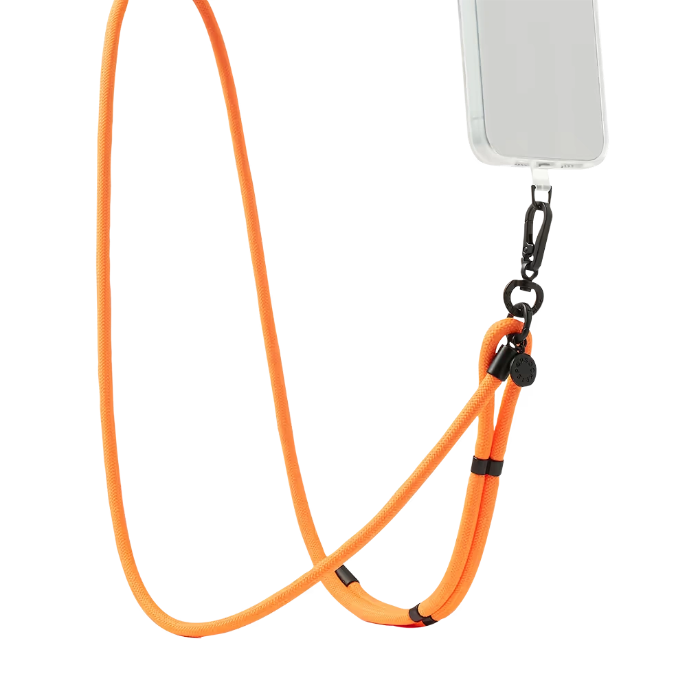 Paracord Safety Orange — Phone Strap