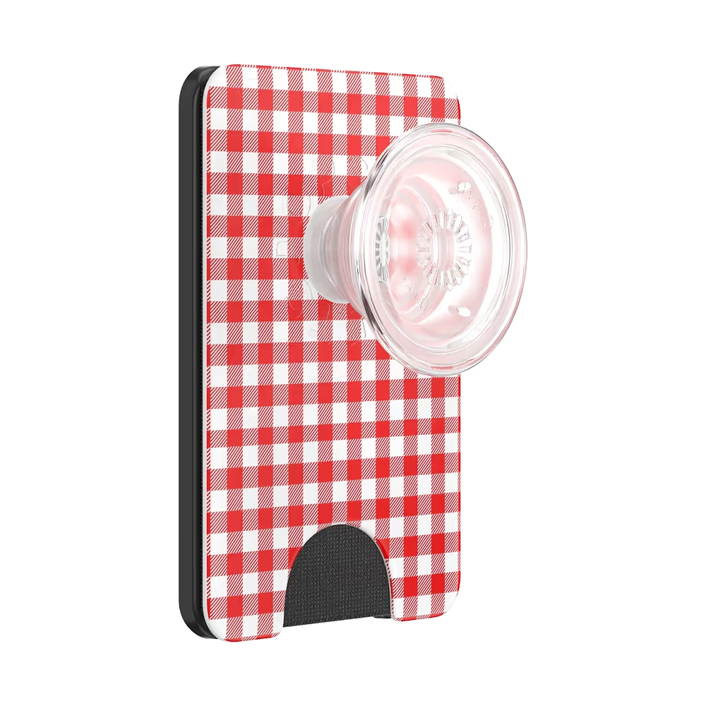 Red Gingham — MagSafe PopWallet+