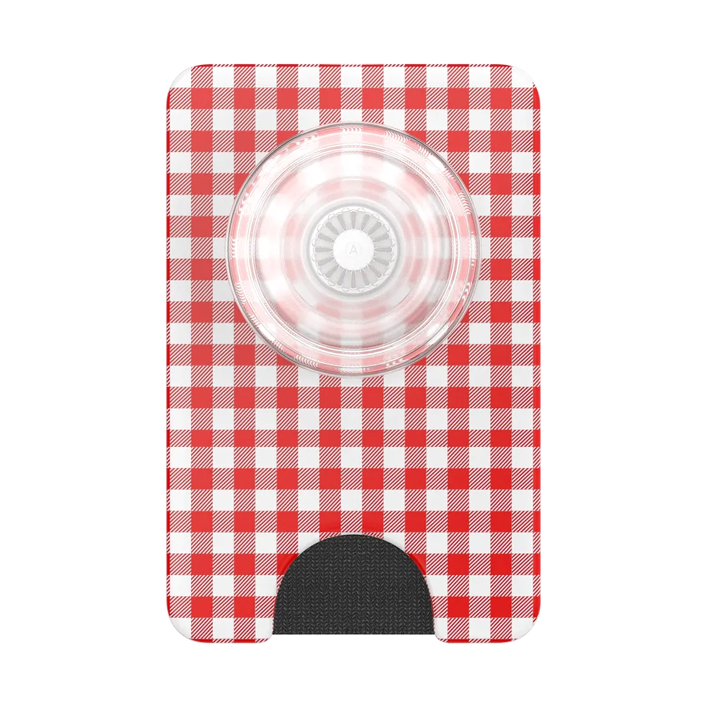 Red Gingham — MagSafe PopWallet+