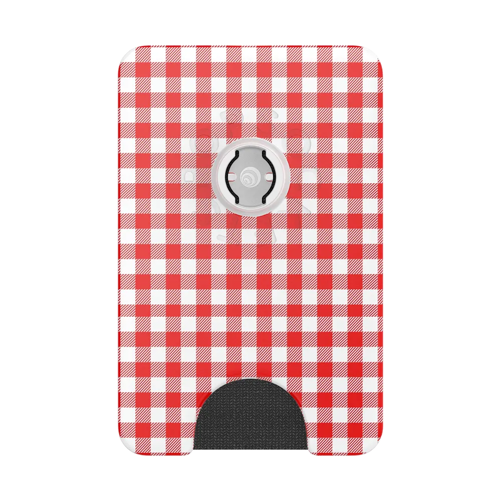 Red Gingham — MagSafe PopWallet+