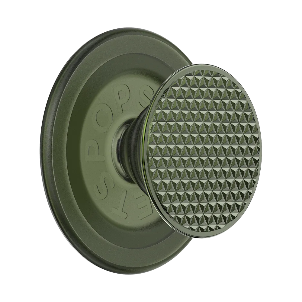 Olive Triangle Knurl — MagSafe PopGrip