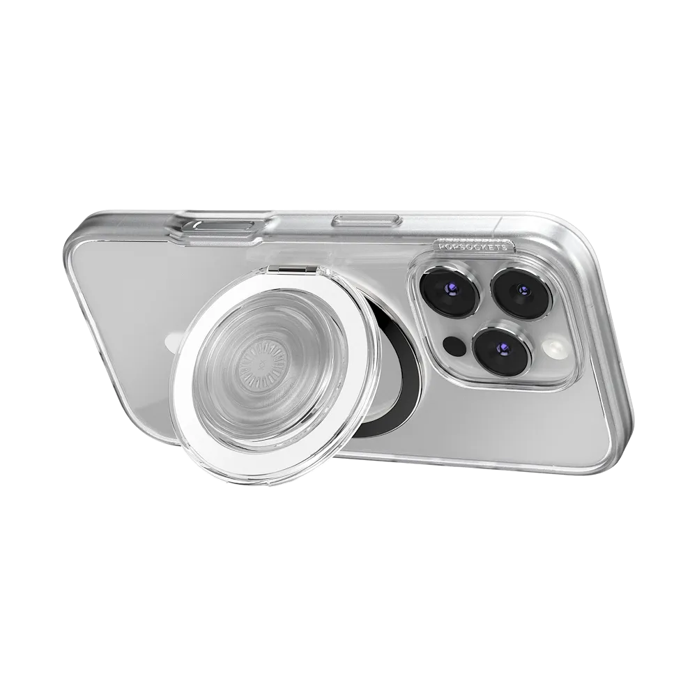 Clear  —  MagSafe Kick-Out Grip & Stand