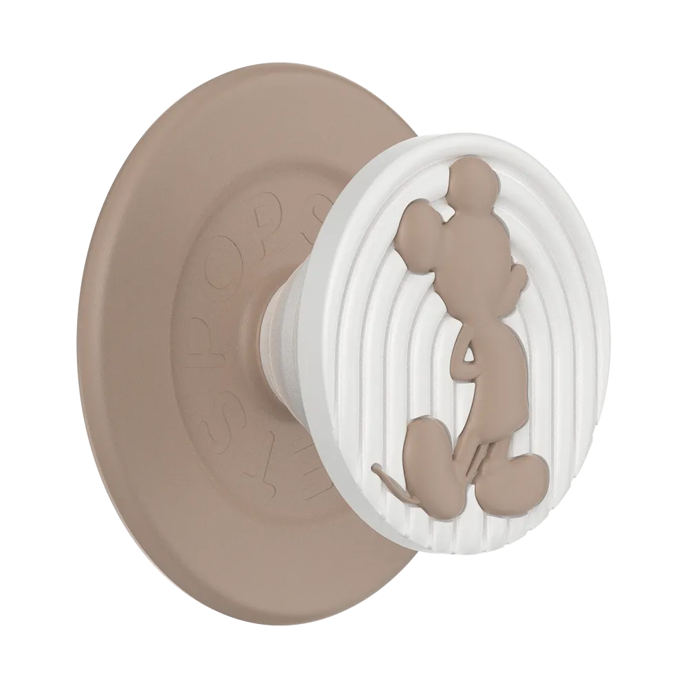 PopOut Latte Mickey — MagSafe PopGrip