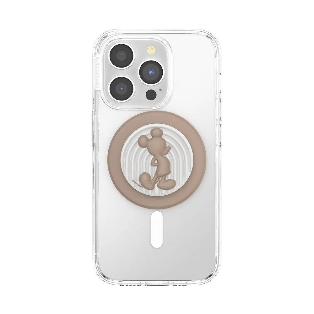 PopOut Latte Mickey — MagSafe PopGrip