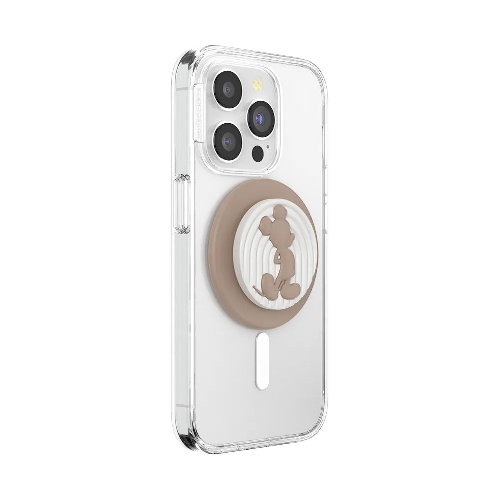 PopOut Latte Mickey — MagSafe PopGrip