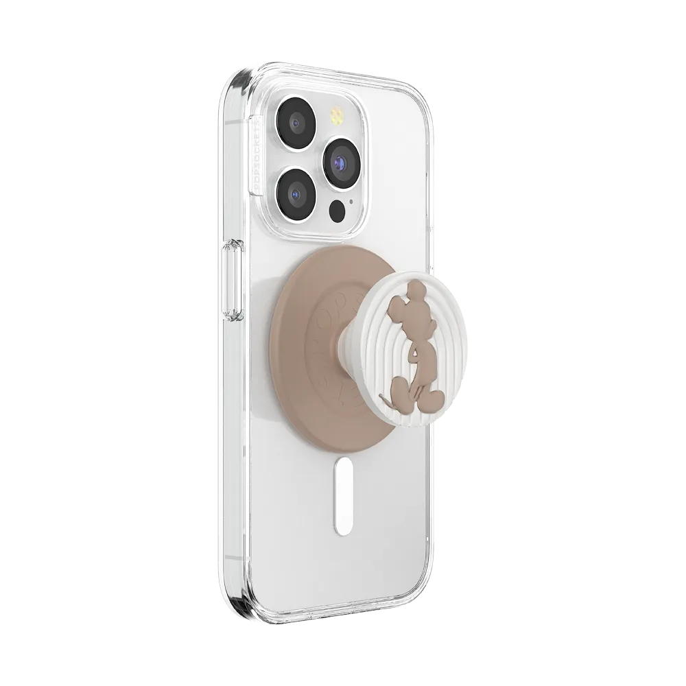 PopOut Latte Mickey — MagSafe PopGrip