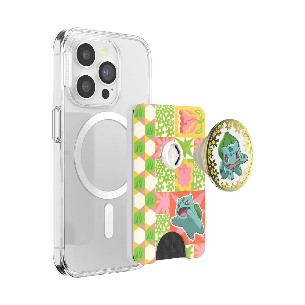 Bulbasaur Patchwork — MagSafe PopWallet+ 5 Bulbasaur Patchwork — MagSafe PopWallet+
