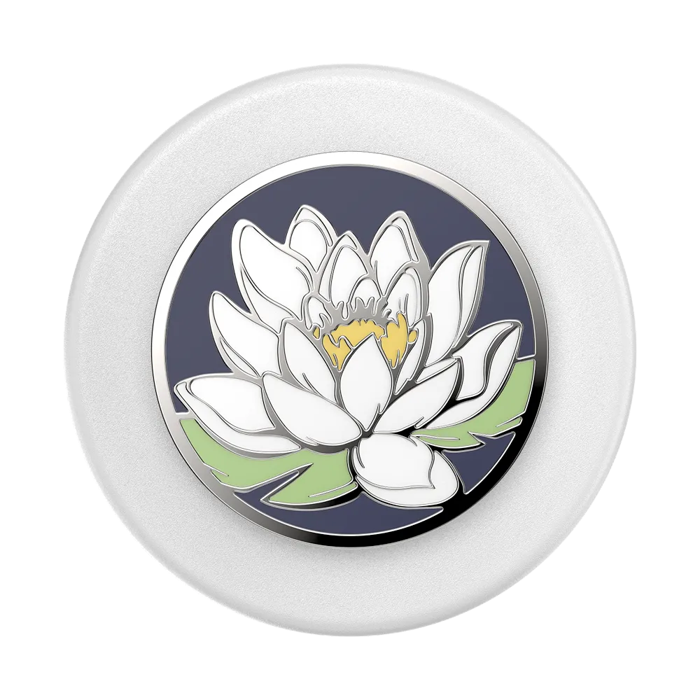 Enamel Water Lily Midnight — MagSafe PopGrip 2 Enamel Water Lily Midnight — MagSafe PopGrip