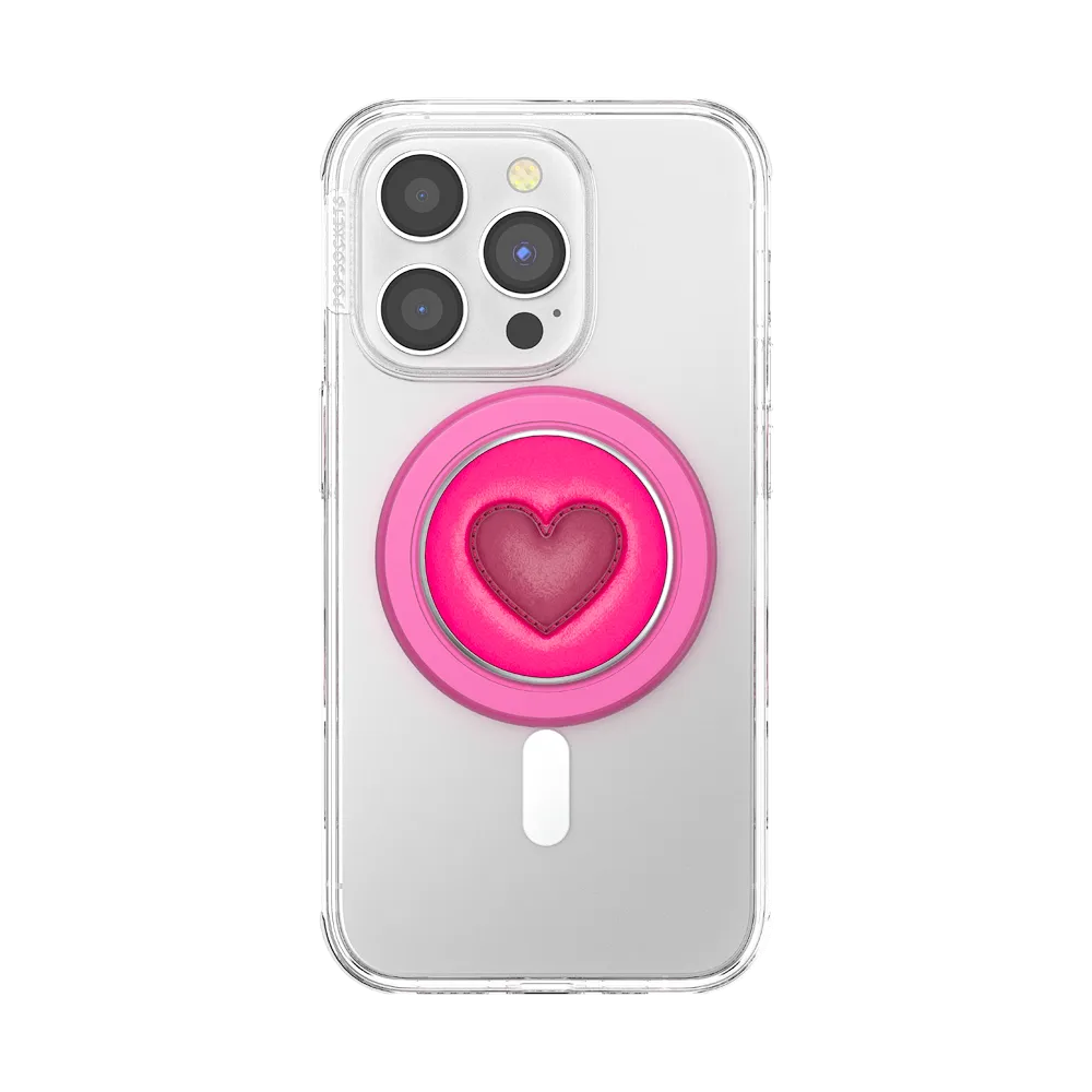 Stitched Sweet Heart — MagSafe PopGrip