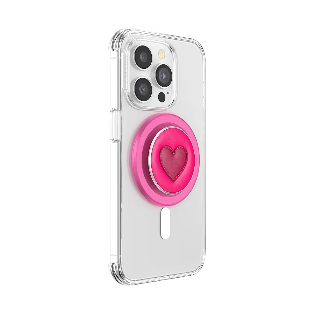 Stitched Sweet Heart — MagSafe PopGrip