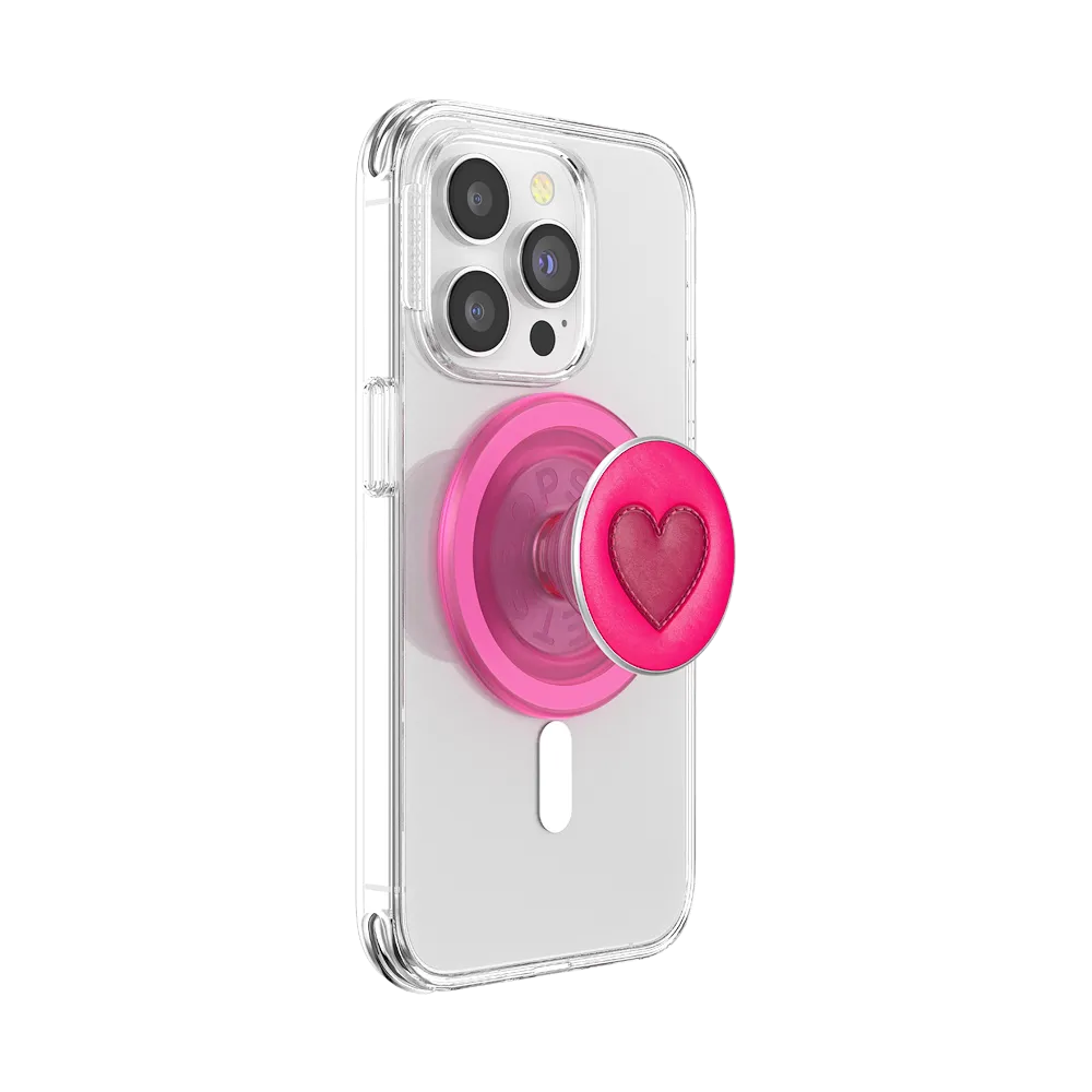 Stitched Sweet Heart — MagSafe PopGrip