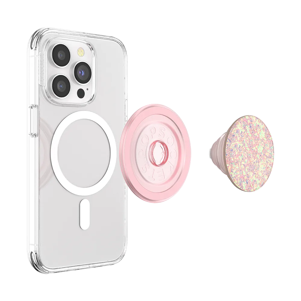 Iridescent Confetti Rose — MagSafe PopGrip 4 Iridescent Confetti Rose — MagSafe PopGrip