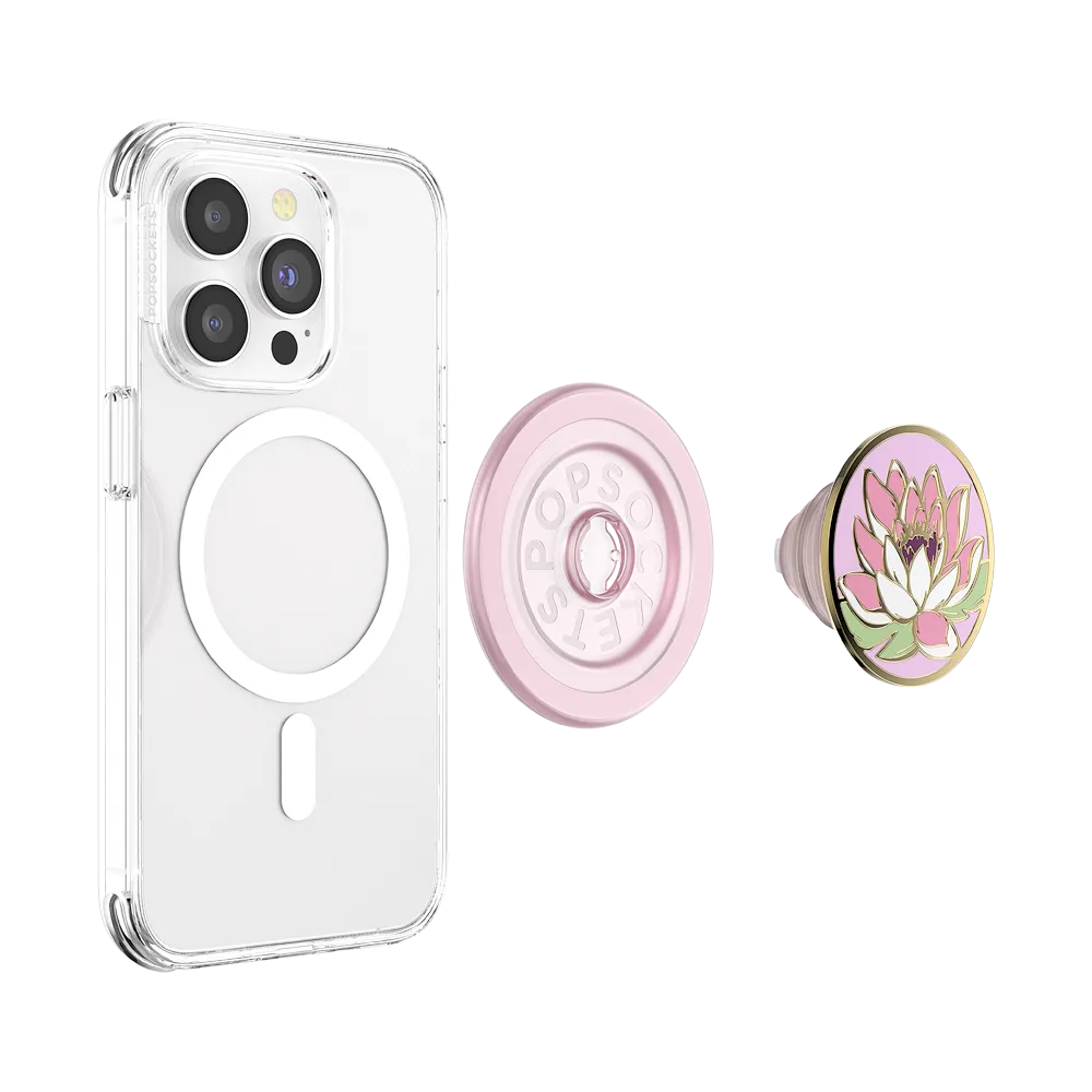 Enamel Water Lily — MagSafe PopGrip