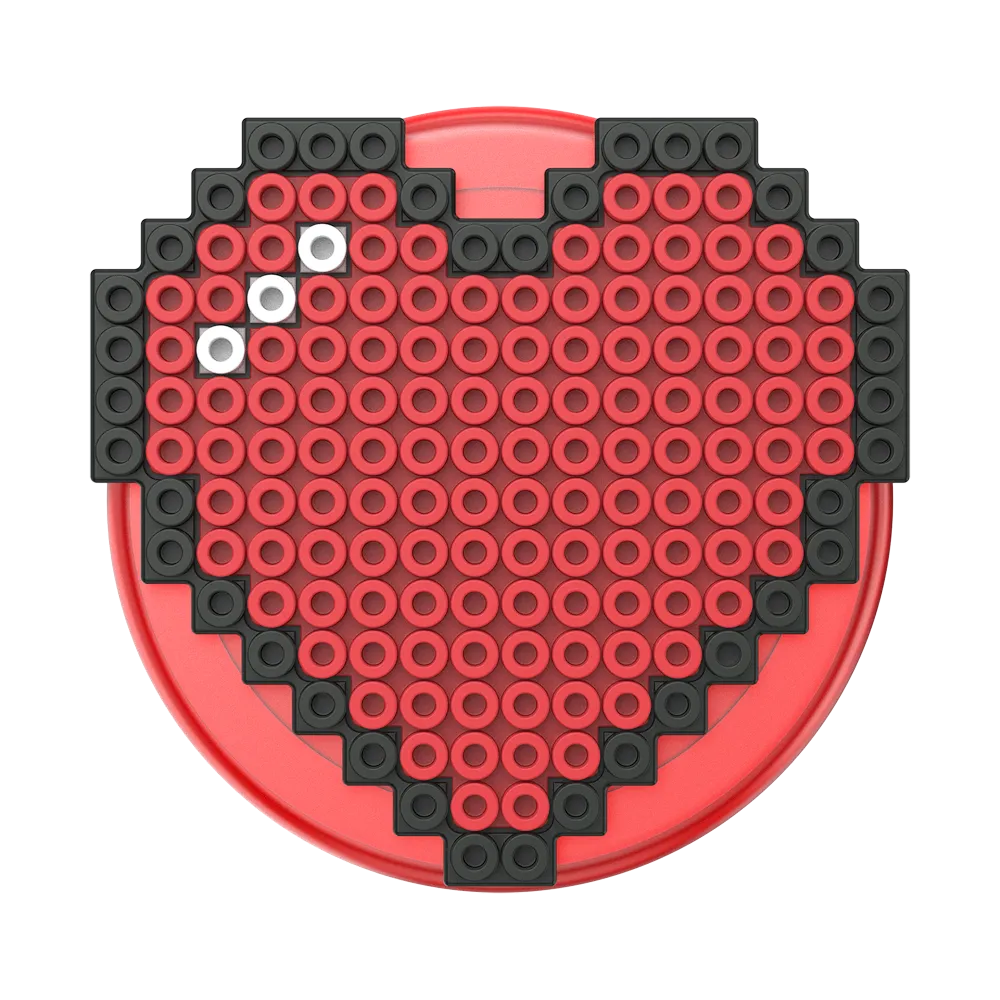PopOut Heart 8 Bit — MagSafe PopGrip