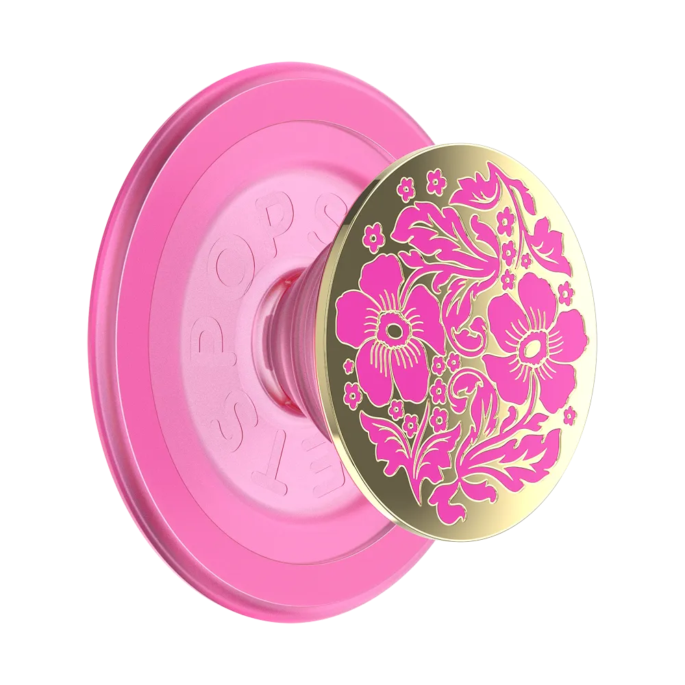 Enamel Lace Hot Pink — MagSafe PopGrip