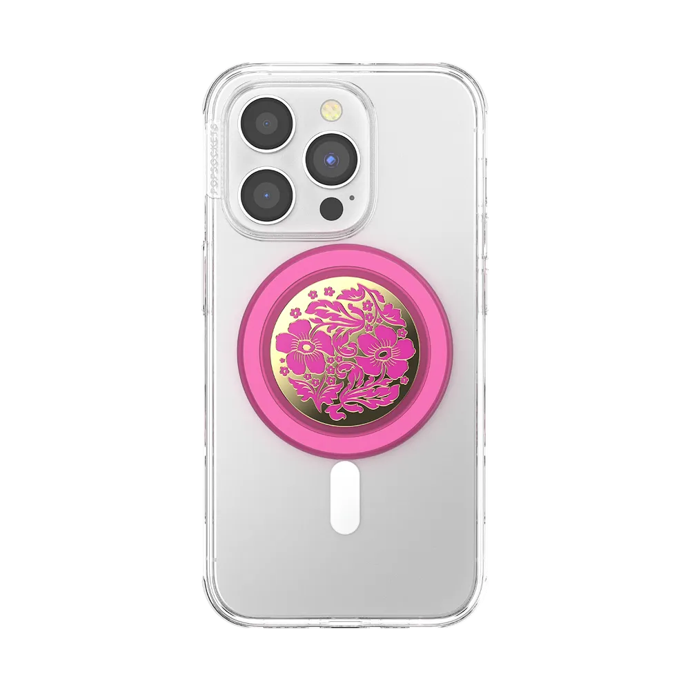 Enamel Lace Hot Pink — MagSafe PopGrip