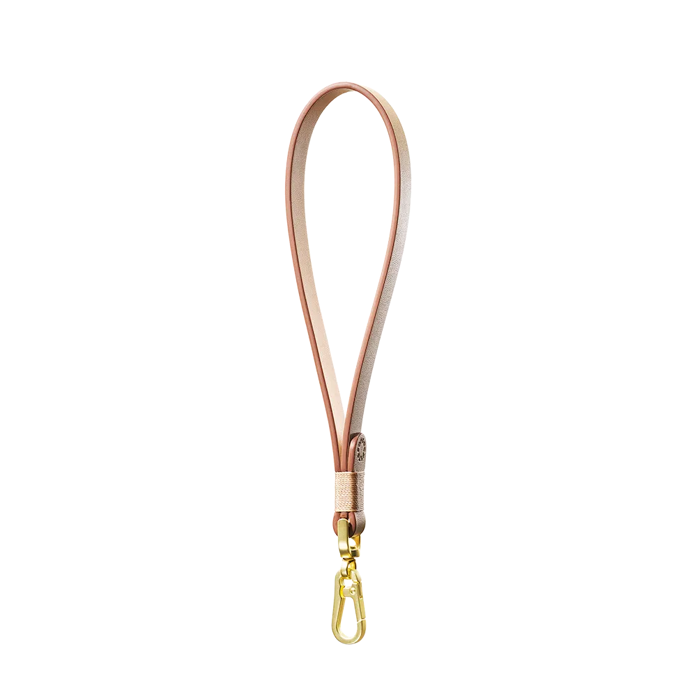 Vegan Leather Tan — Phone Wristlet