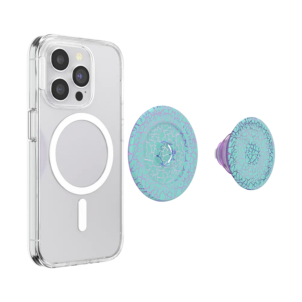 Crackle Reef Printed Sugar Plum — MagSafe PopGrip