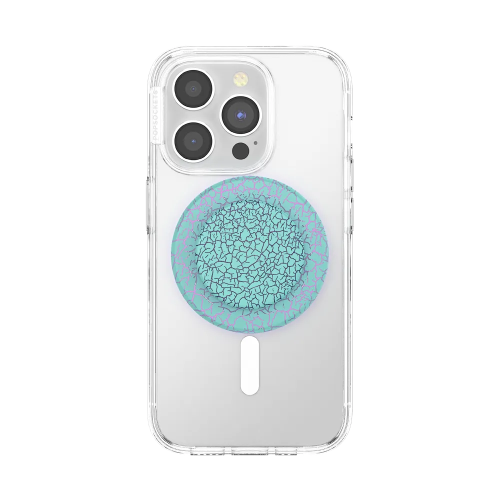 Crackle Reef Printed Sugar Plum — MagSafe PopGrip
