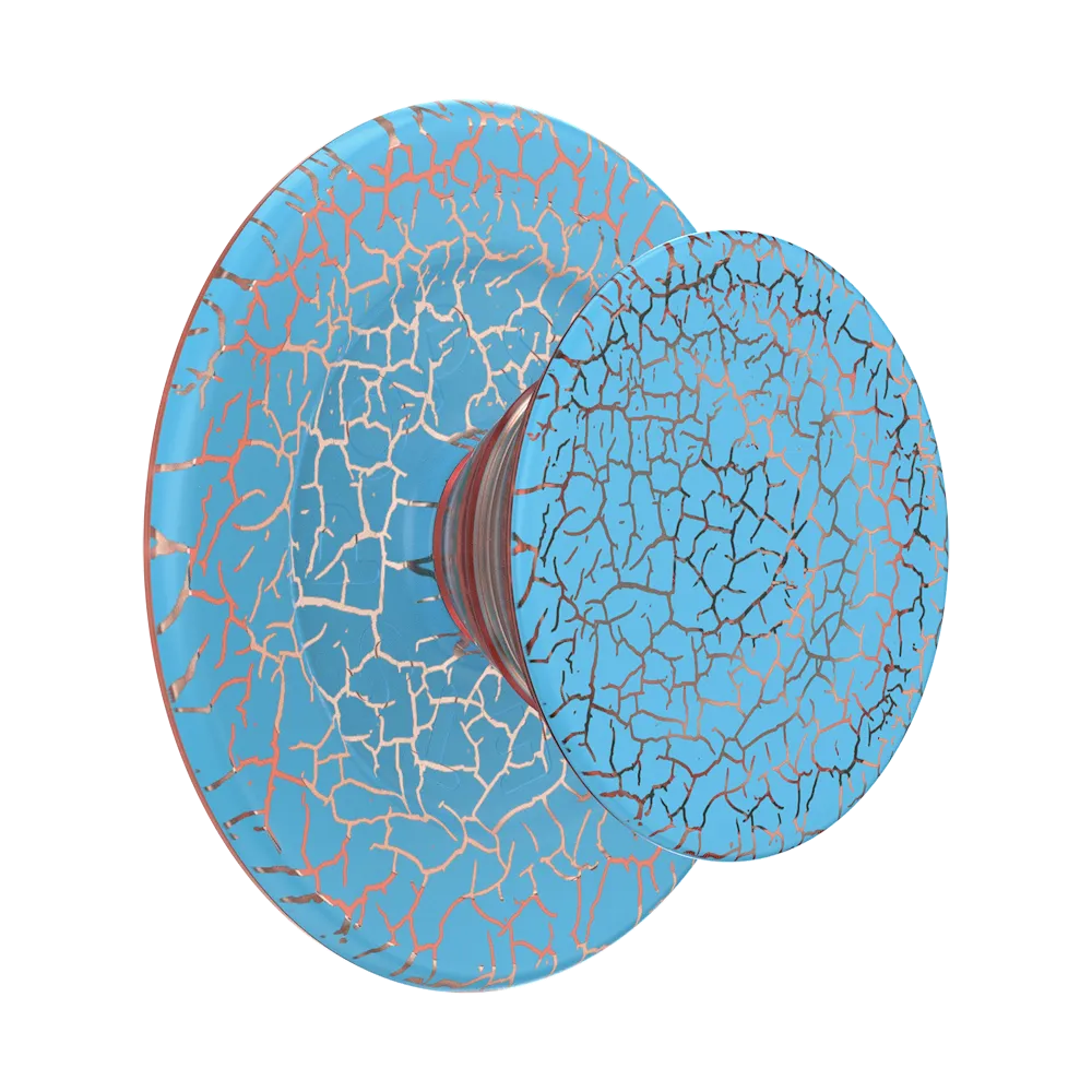 Crackle Denali Printed Orange Zest — MagSafe PopGrip
