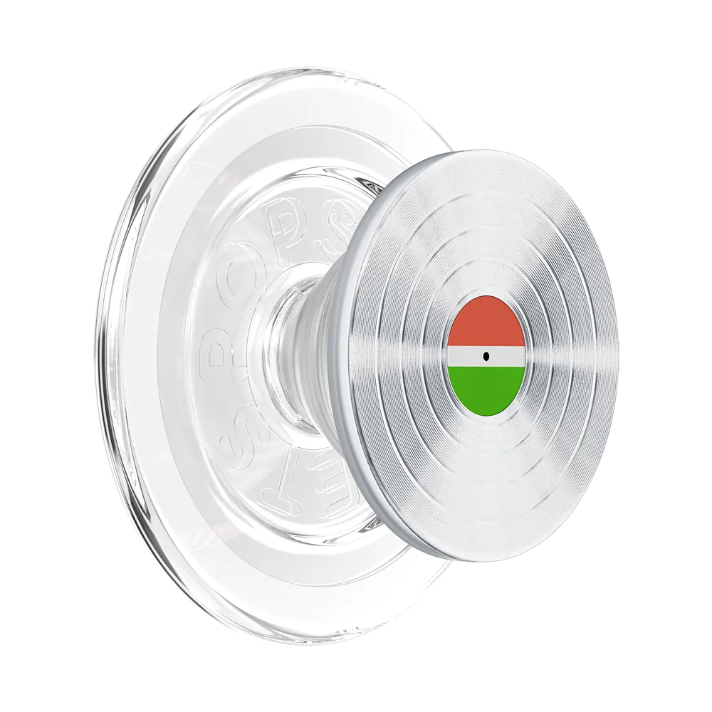 Backspin Aluminum 45rpm Silver — MagSafe PopGrip